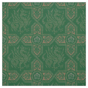 Medieval Griffin Dragon Pattern Fabric