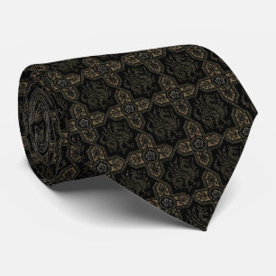 Medieval Griffin Dragon Pattern Tie