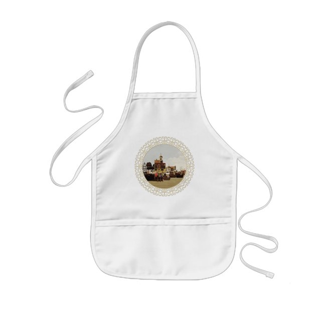 Medieval Harbour Kids Apron (Front)