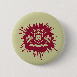 Medieval Heraldic Lions Coat of Arms - Button