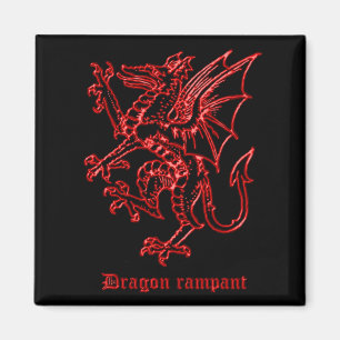 Medieval Heraldry Dragon Magnet