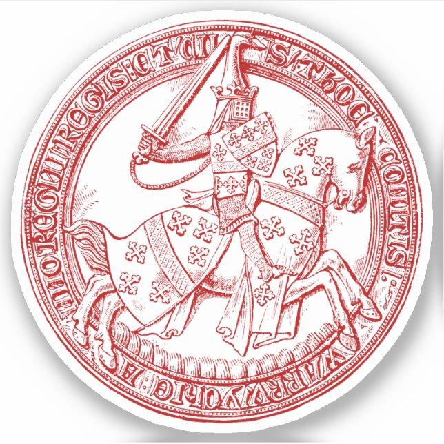 Medieval Heraldry Seal of Thomas de Beauchamp (Front)