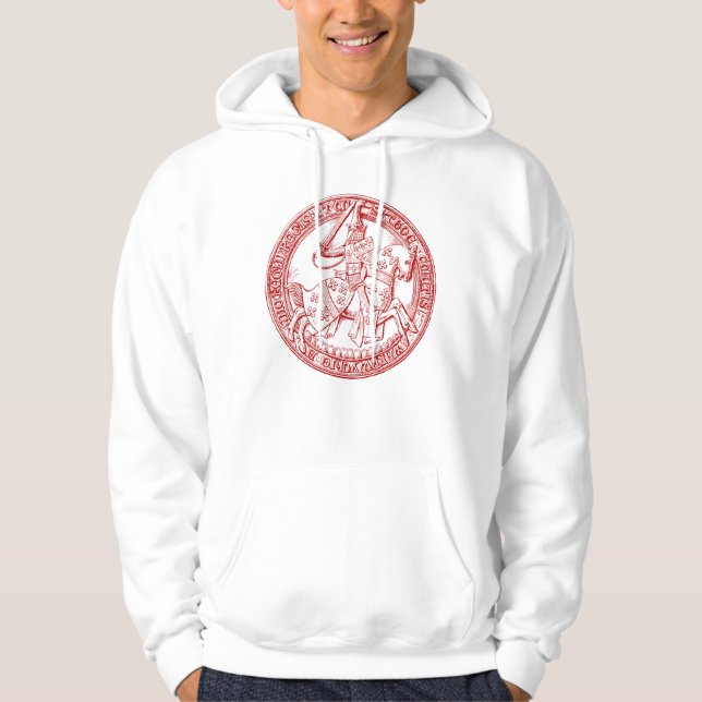 Medieval Heraldry Seal of Thomas de Beauchamp Hoodie (Front)