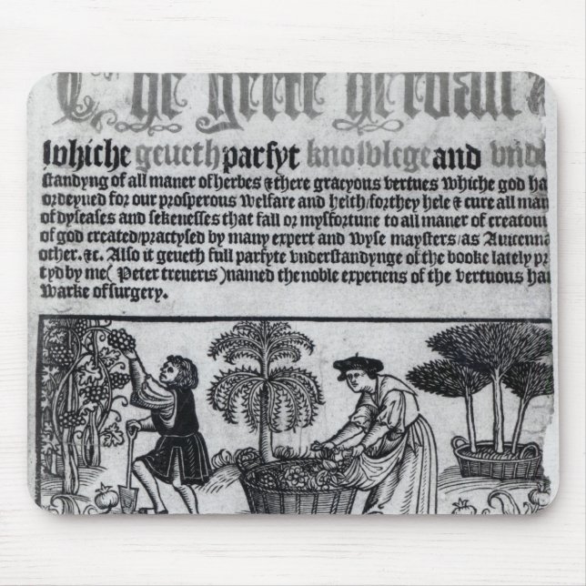 Medieval Herb Garden Mouse Pad (Front)