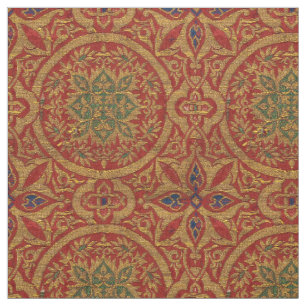 Medieval Hispano-Moresque Pattern Fabric