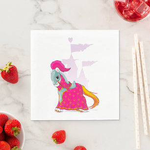 Medieval Horse Napkin