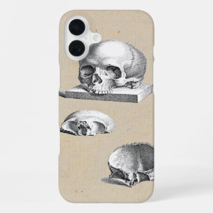 Medieval Human Skull Cheselden Drawing iPhone 16 Plus Case