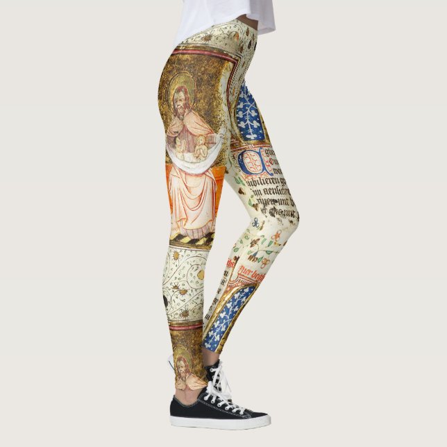 Medieval illustrated manuscript leggings (Right)