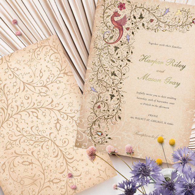 Medieval-Inspired Gold Wedding Vintage Scrollwork (Creator Uploaded)