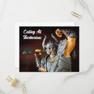Medieval  invitation postcard