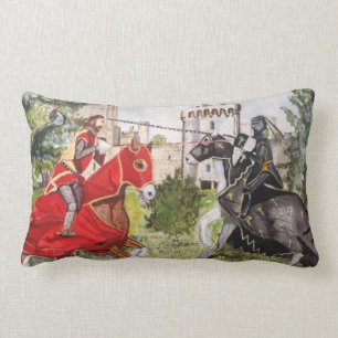 Medieval Joust Lumbar Pillow