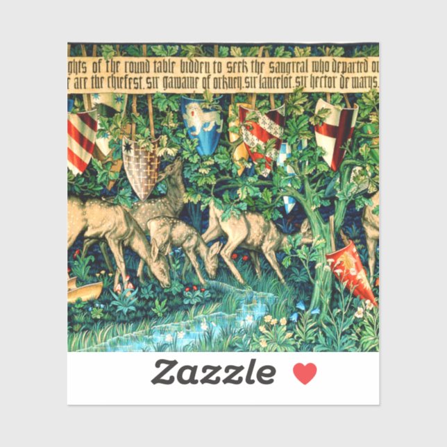 Medieval King Arthur William Morris (Sheet)