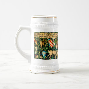 Medieval King Arthur William Morris Beer Stein