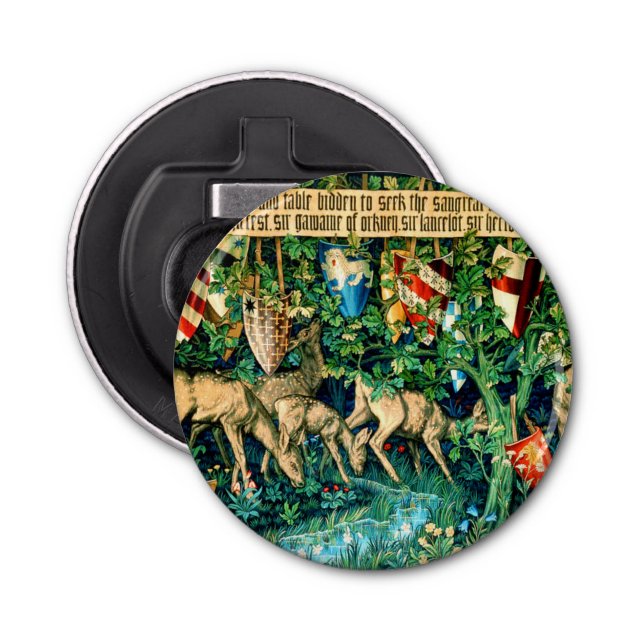 Medieval King Arthur William Morris Bottle Opener (Front)