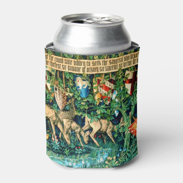Medieval King Arthur William Morris Can Cooler (Can Front)