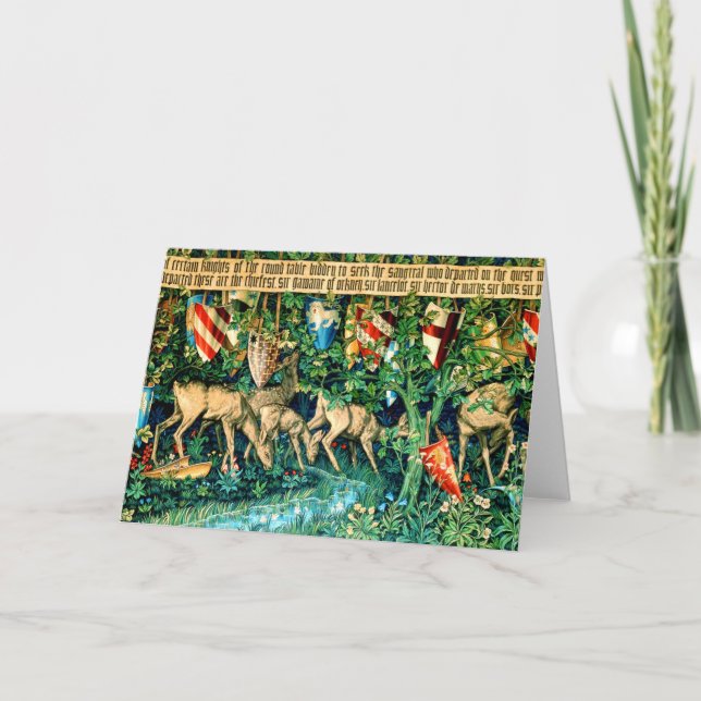 Medieval King Arthur William Morris Invitation (Front)