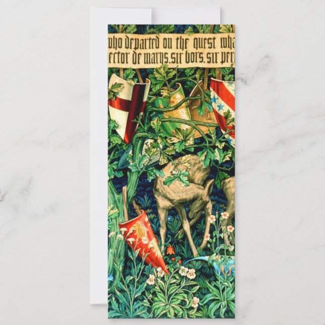 Medieval King Arthur William Morris Invitation (Front)