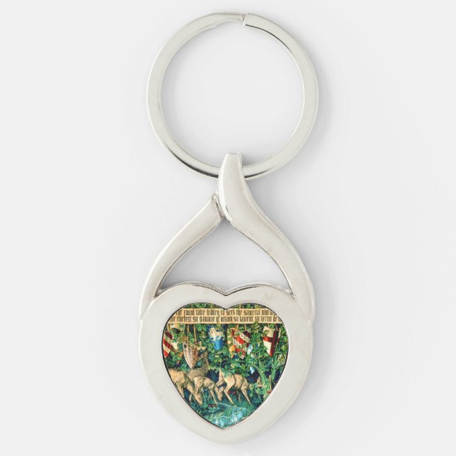 Medieval King Arthur William Morris Keychain (Front)