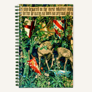 Medieval King Arthur William Morris Notebook