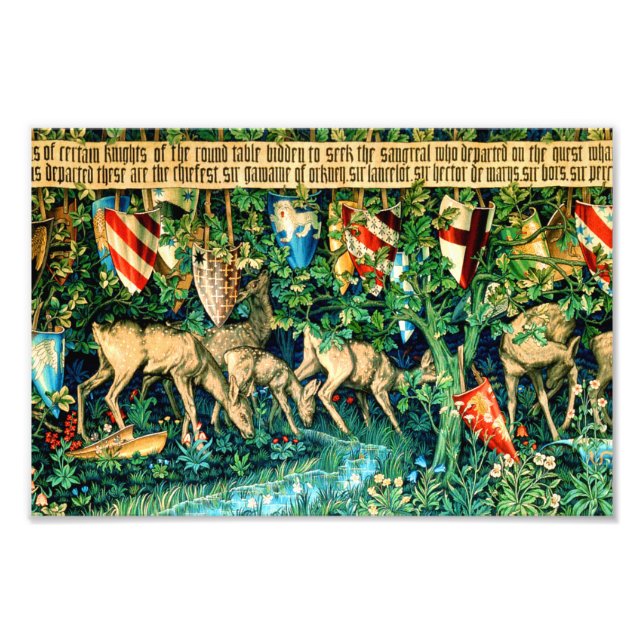 Medieval King Arthur William Morris Photo Print (Front)