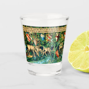 Medieval King Arthur William Morris Shot Glass