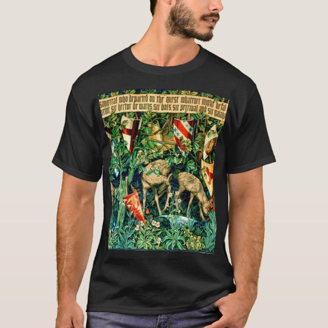 Medieval King Arthur William Morris T-Shirt (Front)