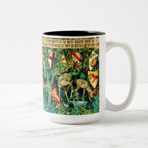 Medieval King Arthur William Morris Two-Tone Coffee Mug