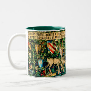 Medieval King Arthur William Morris Two-Tone Coffee Mug