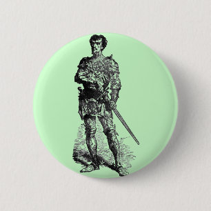 Medieval Knight 2 Inch Round Button