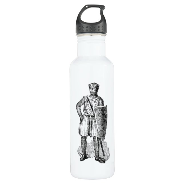 Medieval Knight 710 Ml Water Bottle (Front)