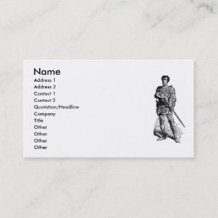 Medieval Knight Business Card