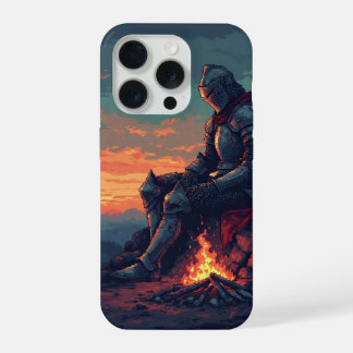 Medieval Knight by the Campfire – Fantasy iPhone 1 iPhone 15 Pro Case