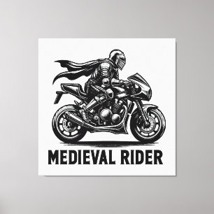Medieval knight canvas print