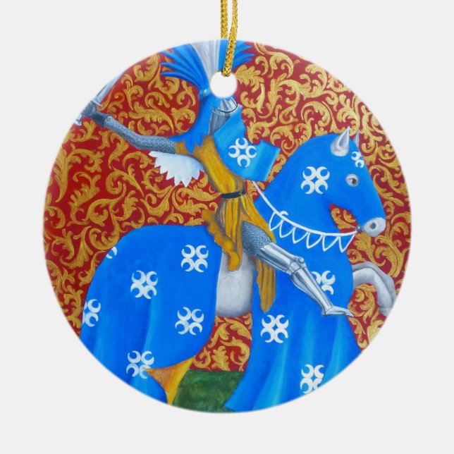 Medieval Knight Ceramic Ornament (Front)
