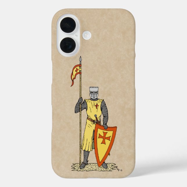 Medieval Knight Early 13th Century Case-Mate iPhon iPhone Case (Back)