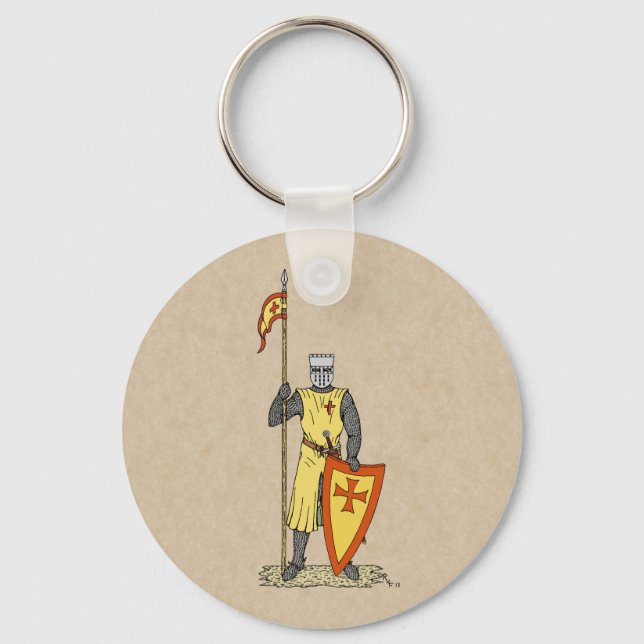 Medieval Knight Early 13th Century Keychain (Front)