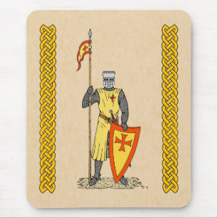 Medieval Knight Early 13th Century Mouse Pad