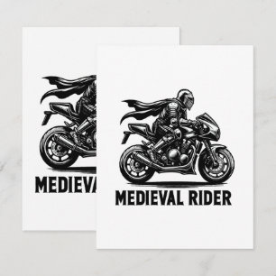 Medieval knight enclosure card