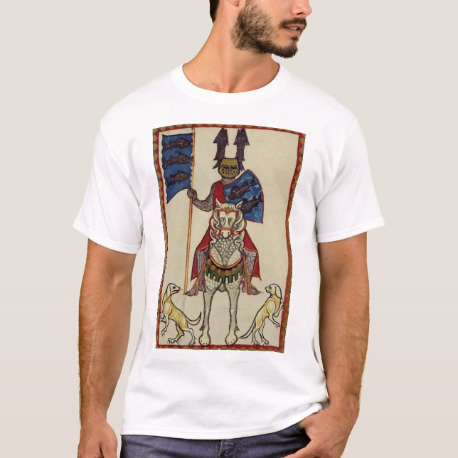 Medieval Knight Facing Forward T-Shirt (Front)