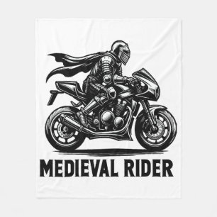 Medieval knight fleece blanket