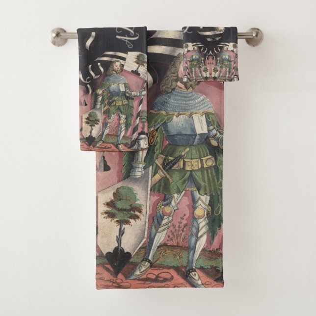 Medieval Knight Germany Vintage Art (En situation)