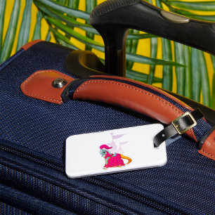 Medieval Knight Horse in Armour Fantasy Luggage Tag
