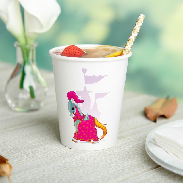 Medieval Knight Horse in Armour Fantasy Paper Cups (Creator Uploaded)