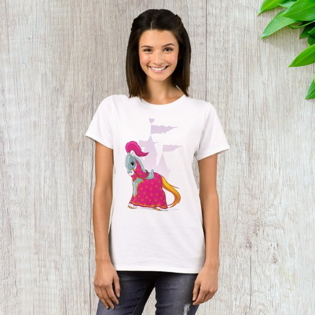 Medieval Knight Horse in Armour Fantasy T-Shirt (Creator Uploaded)