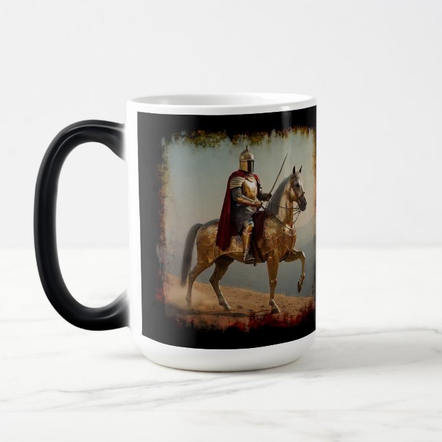 Medieval Knight in Spain Magic Mug (Left)
