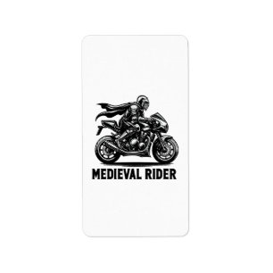 Medieval knight label