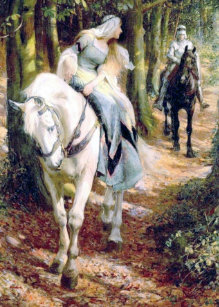 Medieval Lady White Horse Knight Gifts On Zazzle Ca