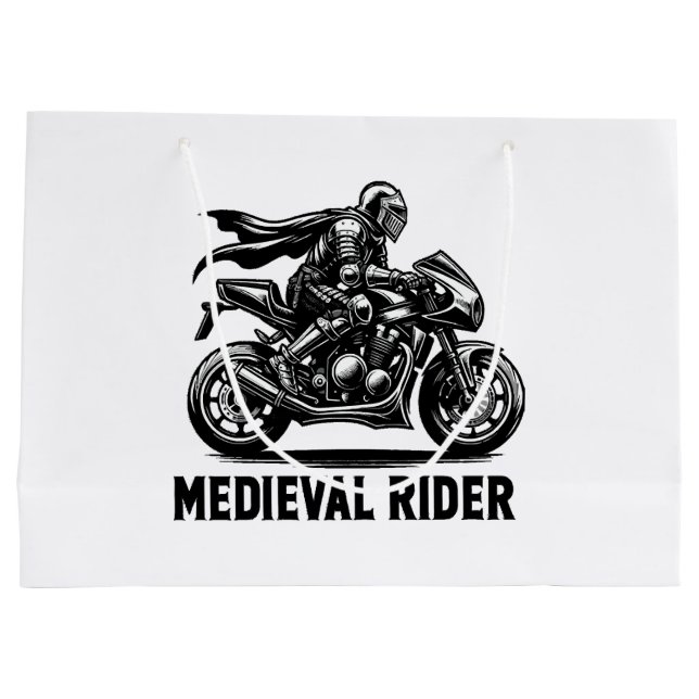 Medieval knight large gift bag (Back)