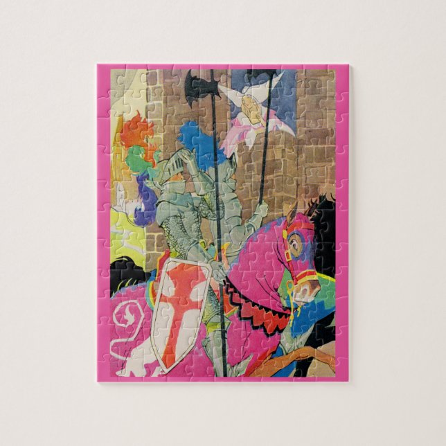medieval knight on horseback jigsaw puzzle (Vertical)