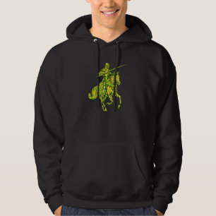 Medieval Knight On Horseback Jousting Hoodie